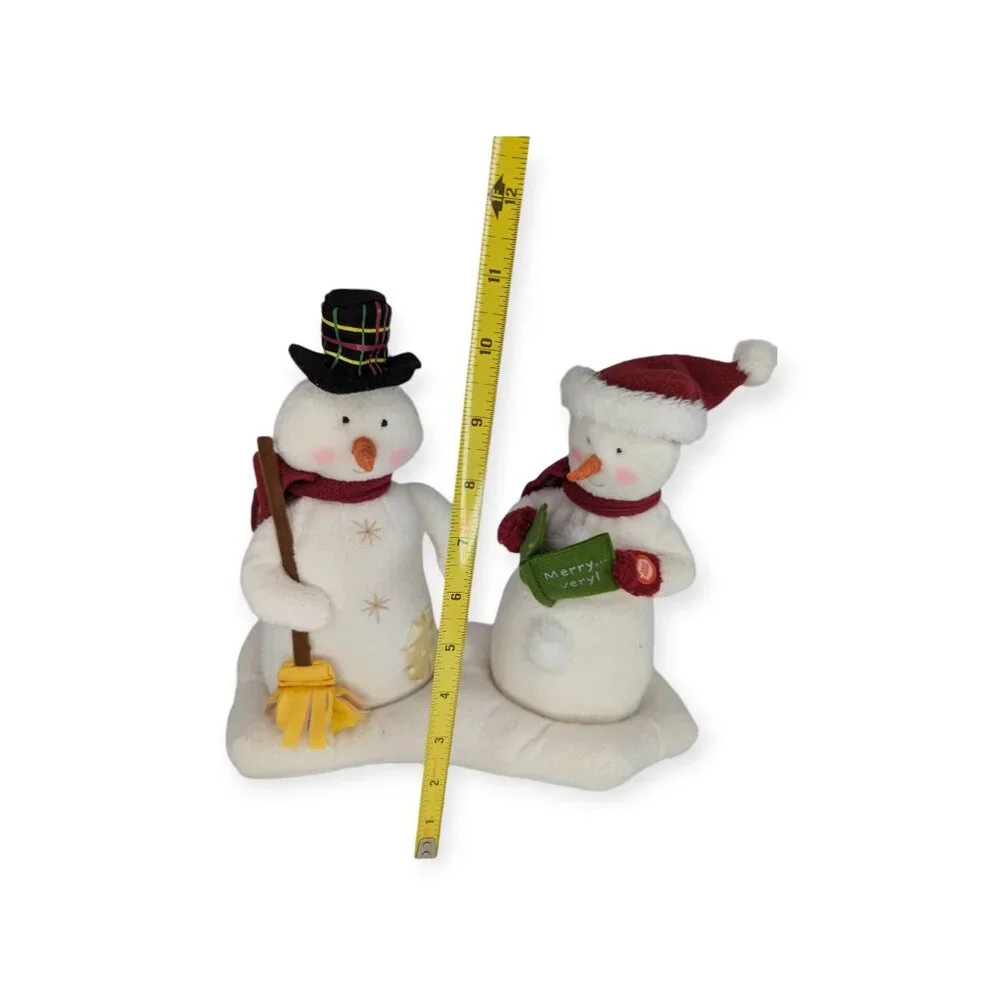 2003 Hallmark Jingle Pals Caroling Snowmen Couple 1st Christmas